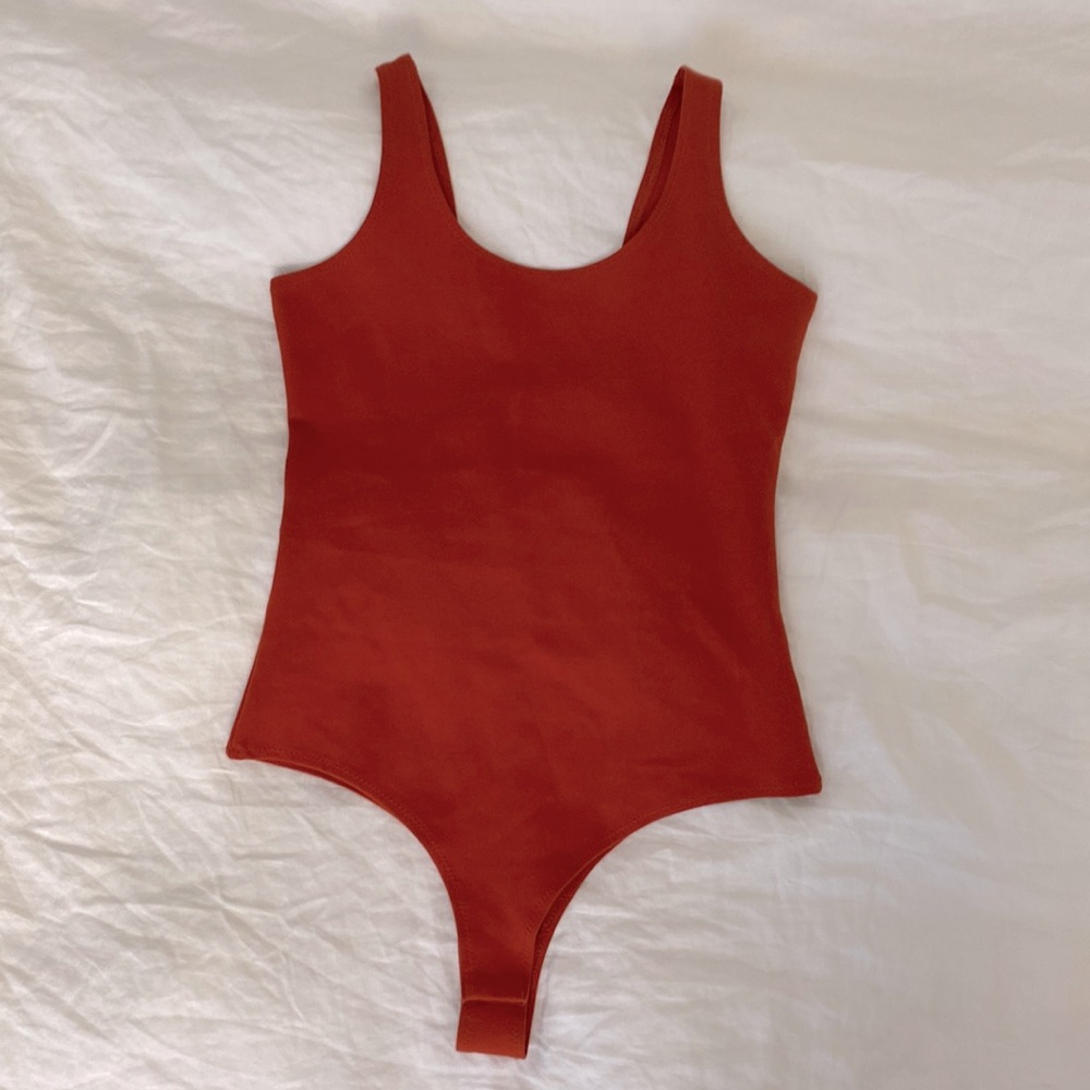 Shine star Orange Bodysuit